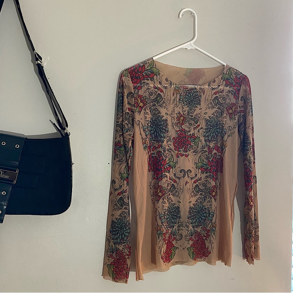 Tattoo top sheer like jpg